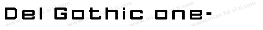 Del Gothic one字体转换